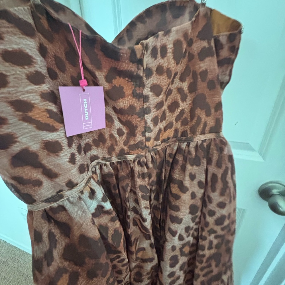 Leopard Print womens dress - Picture 7 of 7